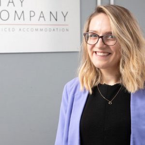 Evie Wisniewska at her workplace