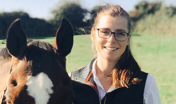 Gabrielle Madders with her horse